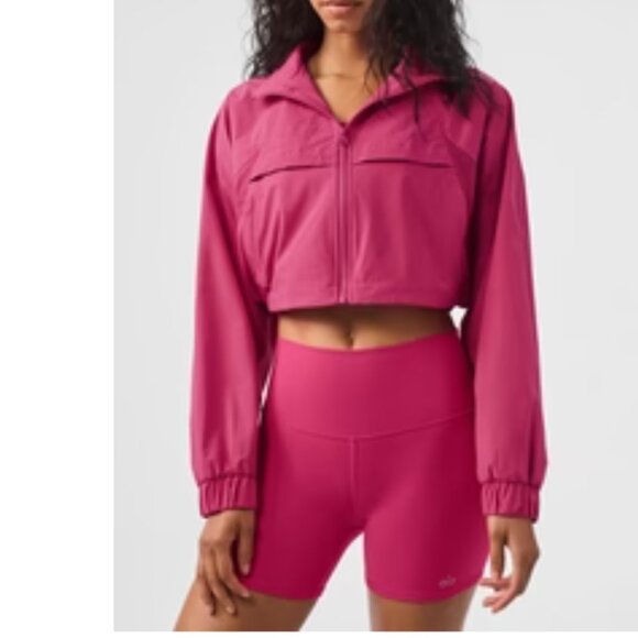 Alo Playmaker Jacket in Pink Summer Crush - Picture 1 of 7